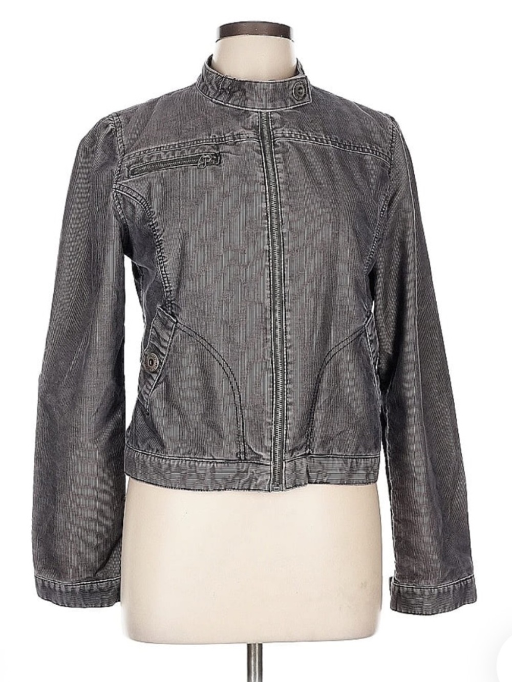 Mossimo Supply Co. Charcoal Gray Zip Jacket